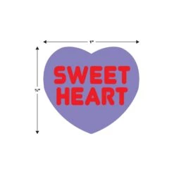 Valentine's Day Candy Heart Stickers (4 Sheets Per Package) -Bulk Party Supplies Shop 74005 i5