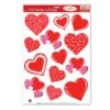Valentine's Day Heart Clings (13 Per Package) -Bulk Party Supplies Shop 77127