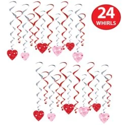 Valentine's Day Heart Whirls (24 Per Package) -Bulk Party Supplies Shop 77156 i7 1