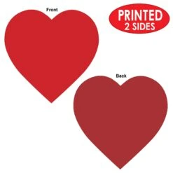 15" Valentine's Day Printed Heart Cutout -Bulk Party Supplies Shop 77760 15 i4