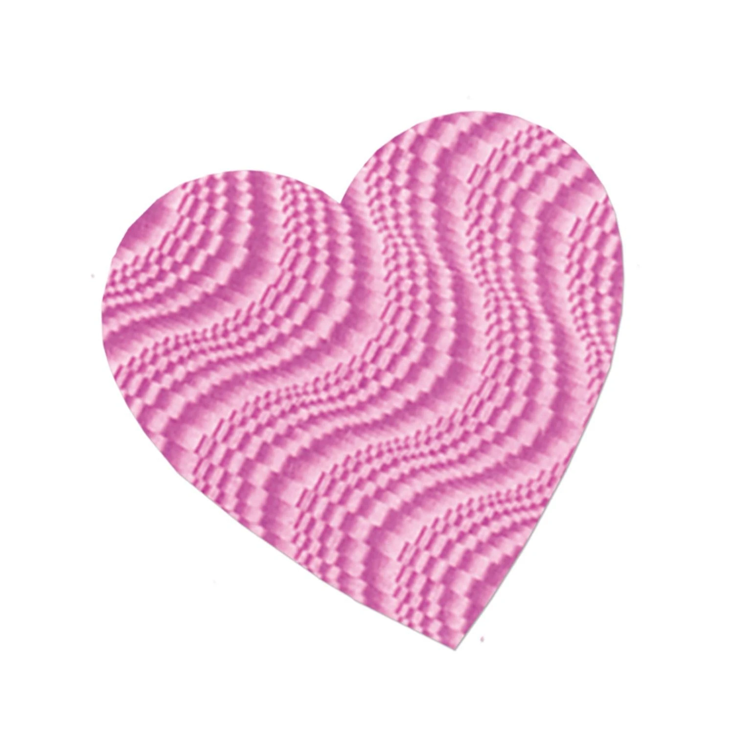 8.5 Inch- Valentine's Day Embossed Foil Heart Cutout- Pink 1 8.5 Inch- Valentine's Day Embossed Foil Heart Cutout- Pink