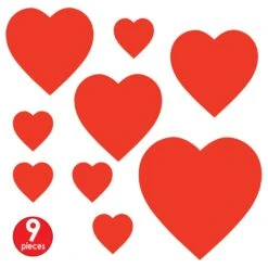 Valentine's Day Packaged Printed Heart Cutouts (9 Per Package) 8 Valentine's Day Packaged Printed Heart Cutouts (9 Per Package) -Bulk Party Supplies Shop 77866 i4