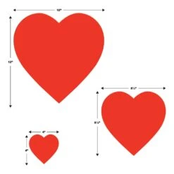 Valentine's Day Packaged Printed Heart Cutouts (20 Per Package) -Bulk Party Supplies Shop 77867 i5