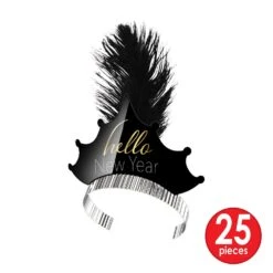 Hello New Year Black And Gold Party Kit For 50 People -Bulk Party Supplies Shop 80052 50 i4 2