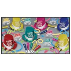 New Year's Eve Multi-Color Glow Party Assortment For 50