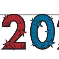 2025 Streamer Multi-color; Glitter Print -Bulk Party Supplies Shop 80121 25 i1