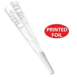White New Year Silver Horns (100 Per Case) 11 White New Year Silver Horns (100 Per Case) -Bulk Party Supplies Shop 80177 S100 i4