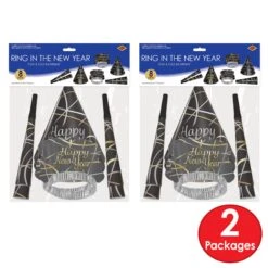 Ring In The New Year Party Kit For 4 -Bulk Party Supplies Shop 80185 4 i3 1