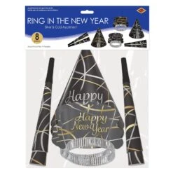 Ring In The New Year Party Kit For 4 -Bulk Party Supplies Shop 80185 4 i3