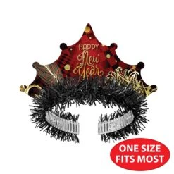New Year's Eve Midnight Masquerade Tiaras (50 Per Box) -Bulk Party Supplies Shop 80222 50 i5