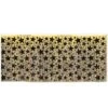 New Year's Eve 1-Ply Metallic Table Skirt - Gold With Prtd Black Stars -Bulk Party Supplies Shop 80341 BKGD