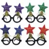 Glittered New Year Star Bopper Glasses -Bulk Party Supplies Shop 80364 ASST