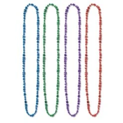 Happy New Year Bead Necklaces- Assorted Colors