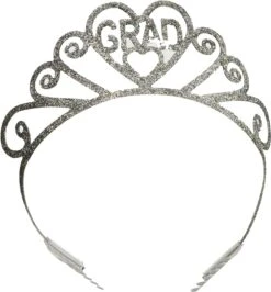 Glittered Metal Grad Graduation Party Tiara -Bulk Party Supplies Shop 81QIOPcjaWL. AC SX679