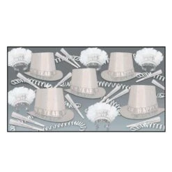 Diamond Happy New Year New Year's Eve Party Kit For 50 People