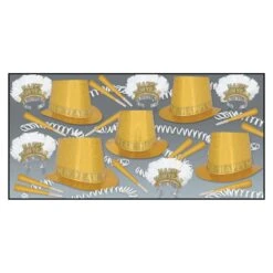 Topaz Happy New Year New Year's Eve Party Kit For 50 People