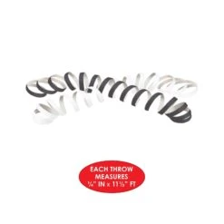 New Year's Eve FR Serpentine Throws- Black & White (18 Per Roll) -Bulk Party Supplies Shop 88005 BKW i5 1