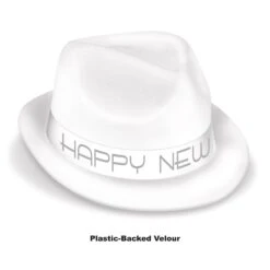 New Year's Eve Chairman White Hat (25 Per Case) -Bulk Party Supplies Shop 88106 W25 i4 2
