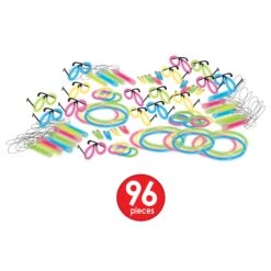 Neon Glow Super Bonanza New Year's Eve Party Kit For 100 People 13 Neon Glow Super Bonanza New Year's Eve Party Kit For 100 People -Bulk Party Supplies Shop 88166 100 i4 5