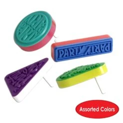 New Year's Eve Packaged Racket Raise 'N Noisemakers (4 Per Package) -Bulk Party Supplies Shop 88229 4PK i4 1