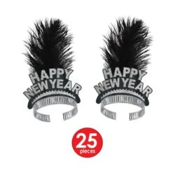 Silver Entertainer New Year's Eve Party Kit For 50 People -Bulk Party Supplies Shop 88263BKS50 i4 2 silver entertainer asst for 50