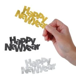 Black, Gold And Silver Jumbo Happy New Year Confetti (12 Packages) 12 Black, Gold And Silver Jumbo Happy New Year Confetti (12 Packages) -Bulk Party Supplies Shop 88320 i2 1 b79fd97d 69c0 4a16 bc32 93db0825d1eb