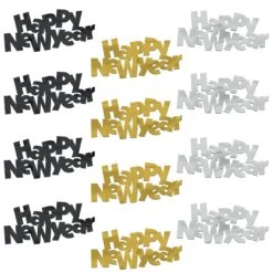 Black, Gold And Silver Jumbo Happy New Year Confetti (12 Packages) 16 Black, Gold And Silver Jumbo Happy New Year Confetti (12 Packages) -Bulk Party Supplies Shop 88320 i7