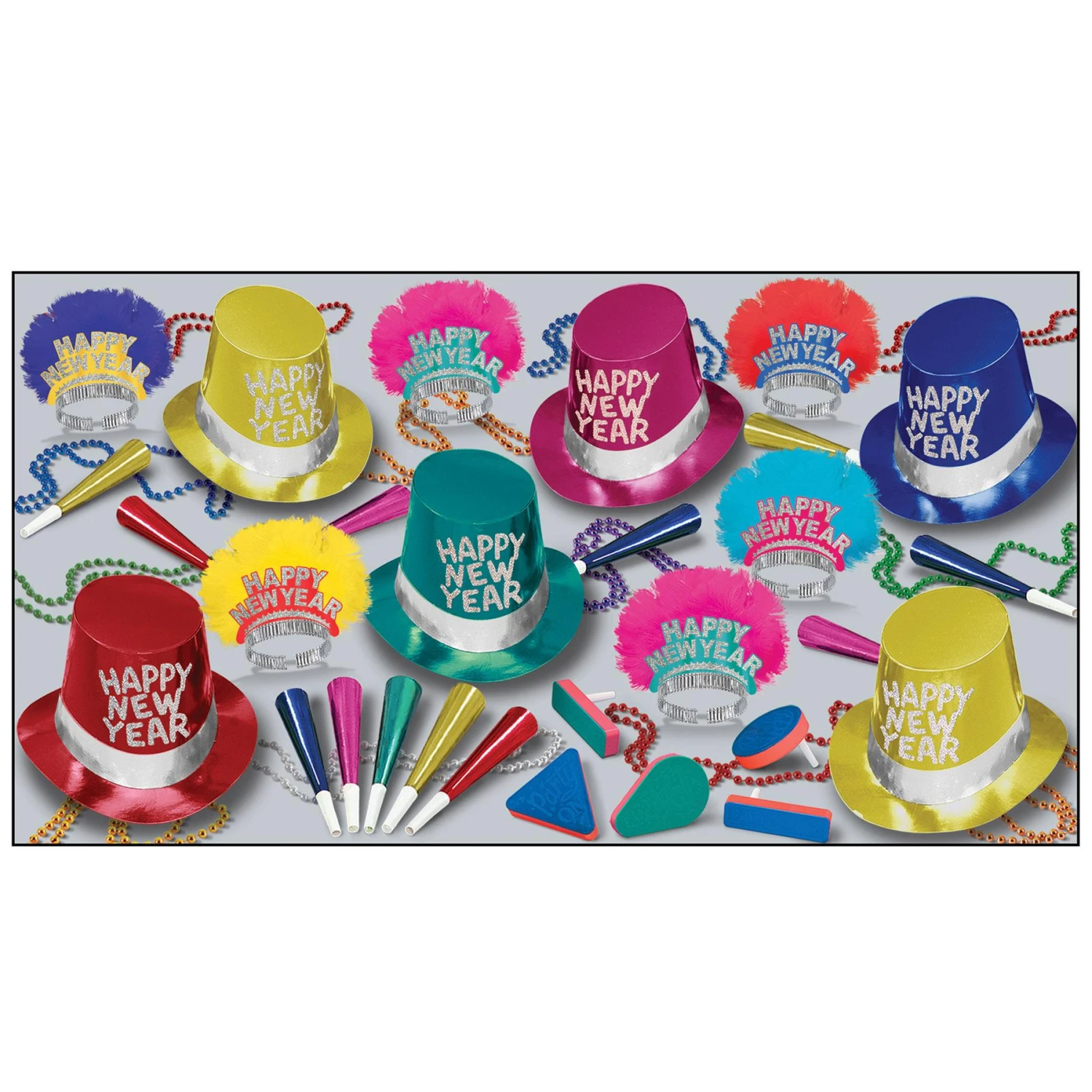 Monte Carlo New Year's Eve Party Kit For 50 People 1 Monte Carlo New Year's Eve Party Kit For 50 People