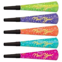 New Year's Eve Neon Burst Horns (100 Per Case)