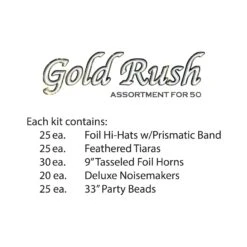 Gold Rush New Year's Eve Party Kit For 50 People -Bulk Party Supplies Shop 88448 50 i4