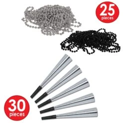 Simply Silver New Year's Eve Party Kit For 50 People -Bulk Party Supplies Shop 88573 50 i4 2