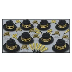 Swing Gold New Year's Eve Party Kit For 50 People