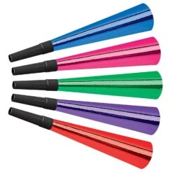 New Year's Eve Foil Horns (100 Per Case)