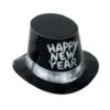 Black Hi-Hat With Glittered Happy New Year (25 Per Case) -Bulk Party Supplies Shop 88618 C25