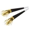 New Year's Eve Black Foil Horns With Gold Tassel (100 Per Case) -Bulk Party Supplies Shop 88646 BKGD100