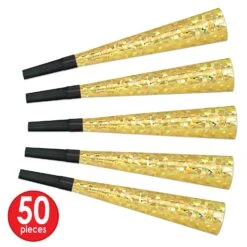 Swingin' Gold New Year's Eve Party Kit For 50 People 10 Swingin' Gold New Year's Eve Party Kit For 50 People -Bulk Party Supplies Shop 88655 50 i4 2