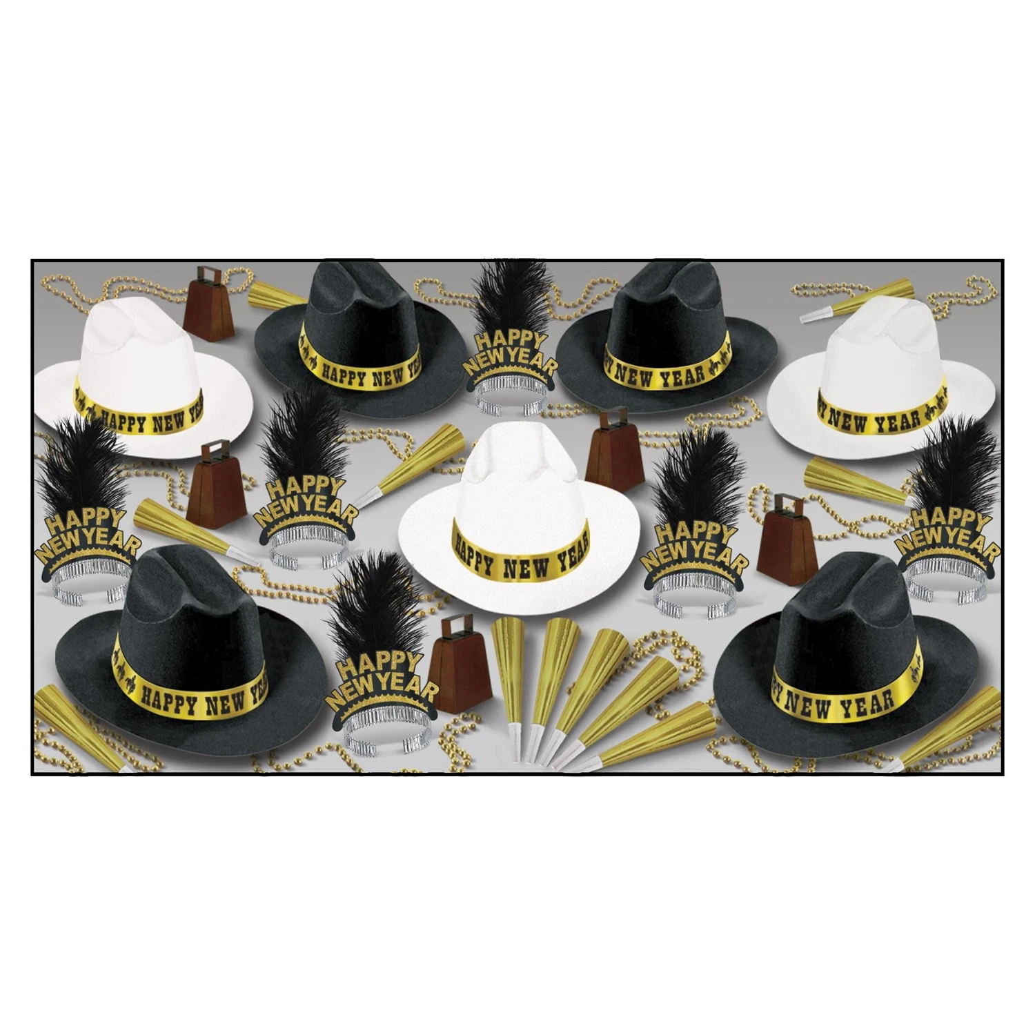 Western Nights New Year's Eve Party Kit For 50 People 1 Western Nights New Year's Eve Party Kit For 50 People