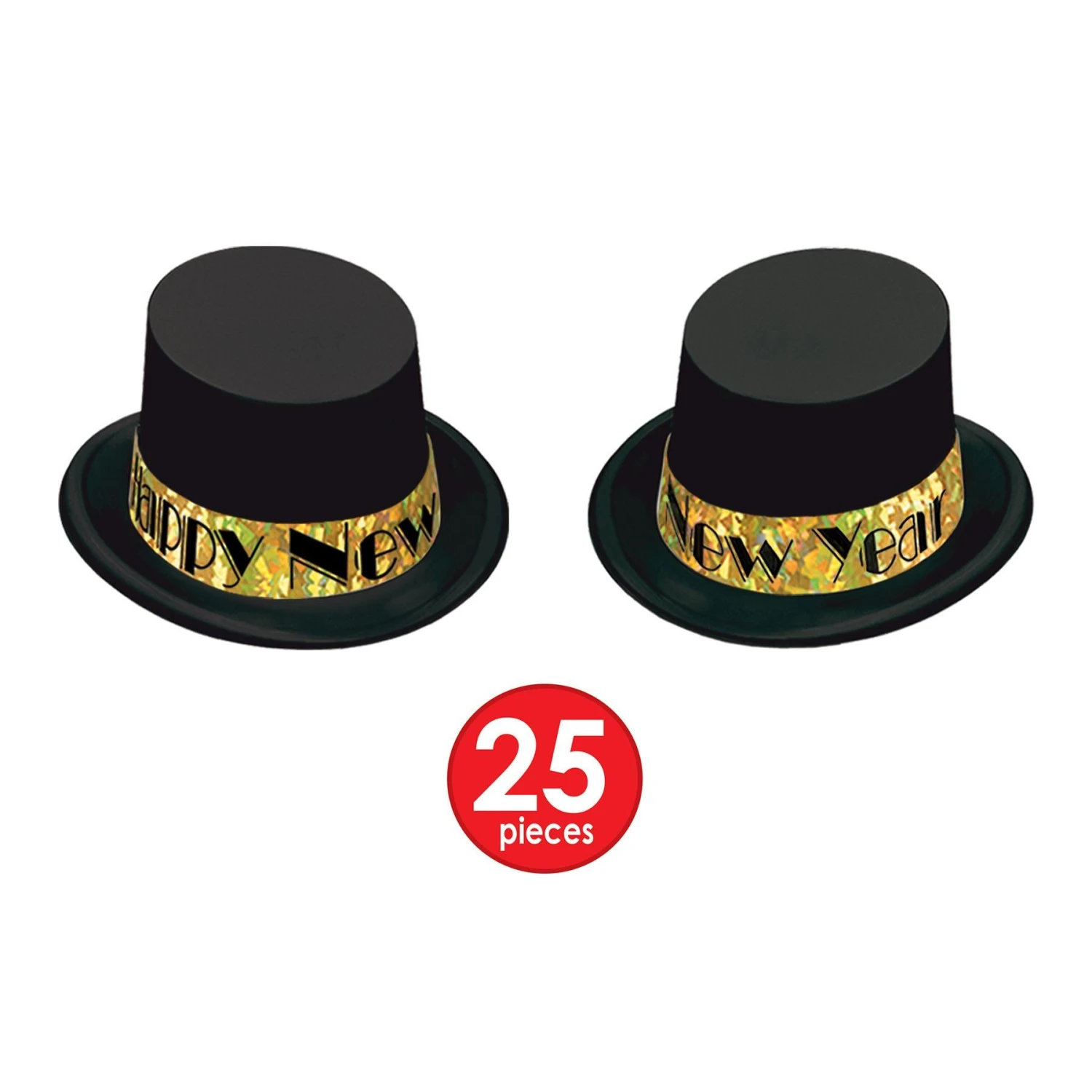 Gold Top Hat New Year's Eve Party Kit For 50 People 3 Gold Top Hat New Year's Eve Party Kit For 50 People - Image 3