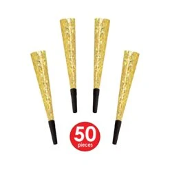 Gold Top Hat New Year's Eve Party Kit For 50 People 10 Gold Top Hat New Year's Eve Party Kit For 50 People -Bulk Party Supplies Shop 88683 50 i4 3