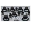 Silver Top Hat New Year's Eve Party Kit For 50 People -Bulk Party Supplies Shop 88684 50