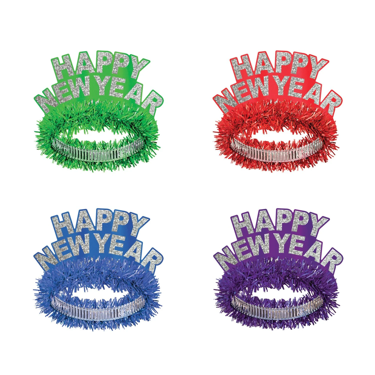 Packaged Happy New Year Regal Tiaras (2 Per Package) 1 Packaged Happy New Year Regal Tiaras (2 Per Package)