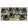 Gold Legacy New Year's Eve Party Kit For 25 People -Bulk Party Supplies Shop 88780BKG25