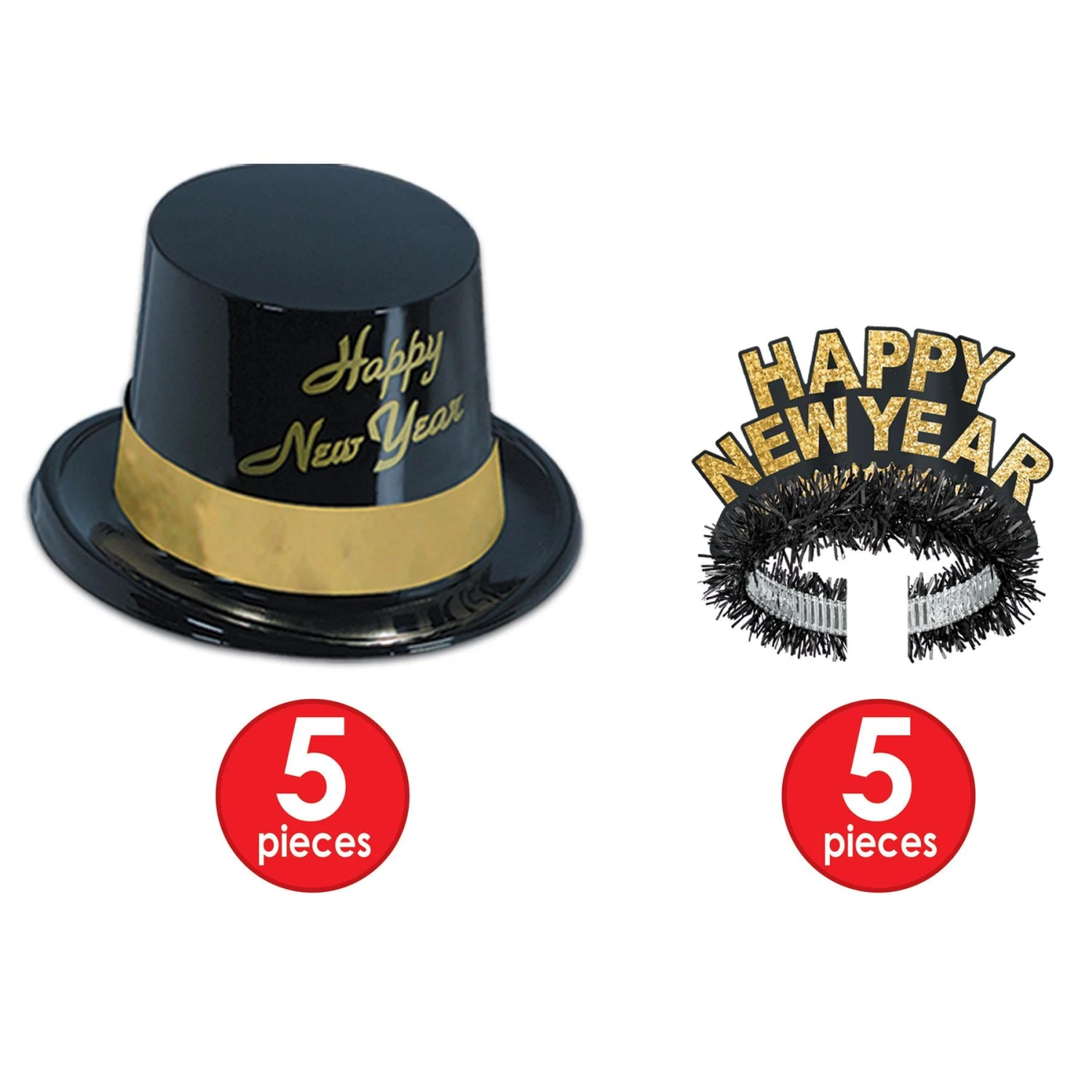 New Year's Eve Gold Legacy Party Kit For 10 4 New Year's Eve Gold Legacy Party Kit For 10 - Image 4