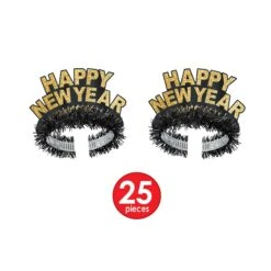 Gold New Year Star New Year's Eve Party Kit For 50 People -Bulk Party Supplies Shop 88832BKGD50 i4 2