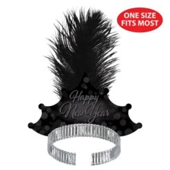 Blackout New Year Tiara (Case Of 50) -Bulk Party Supplies Shop 88841 50 i5 blackout new year tiara