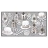 Silver Dollar New Year's Eve Party Kit For 50 People -Bulk Party Supplies Shop 88891 50