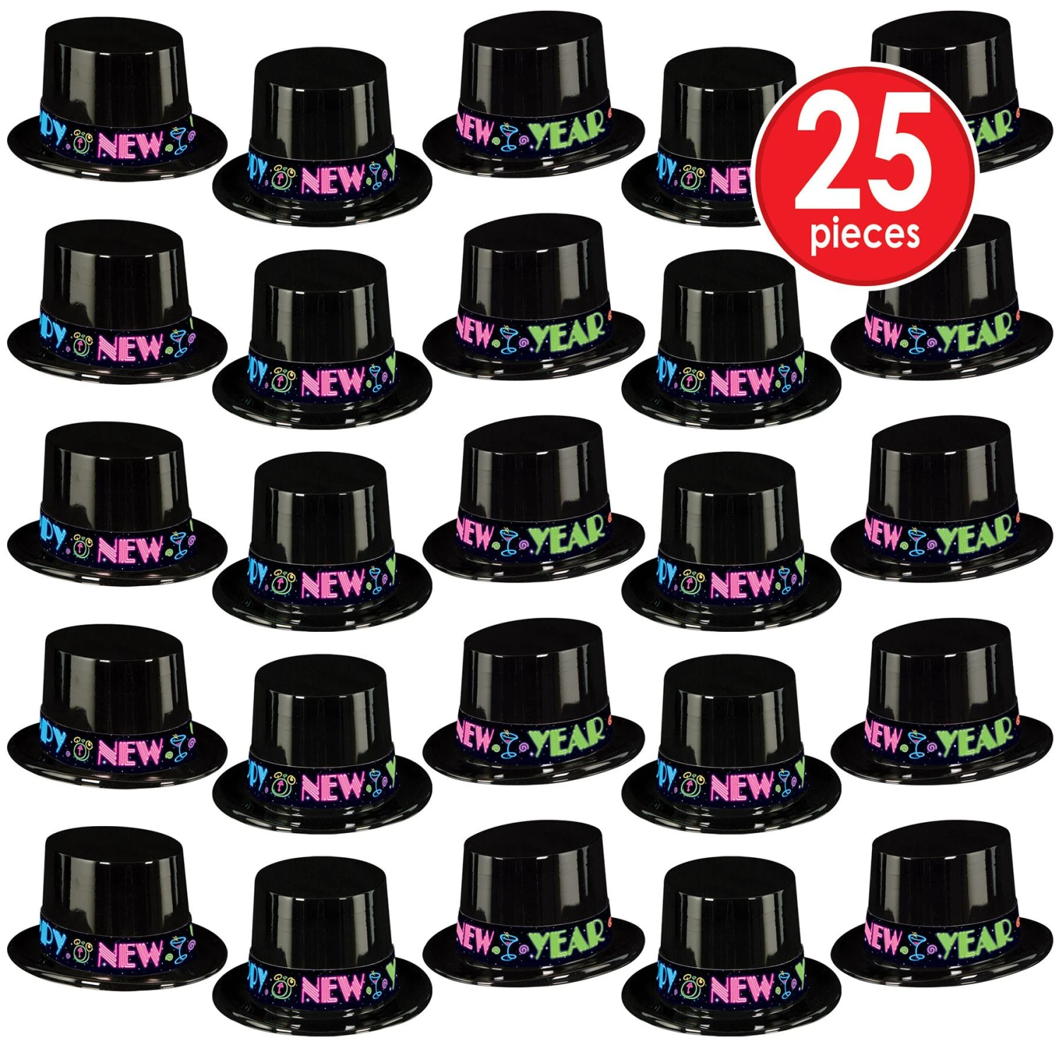 Neon New Years Party Topper Hat (25 Per Case) 6 Neon New Years Party Topper Hat (25 Per Case) - Image 6