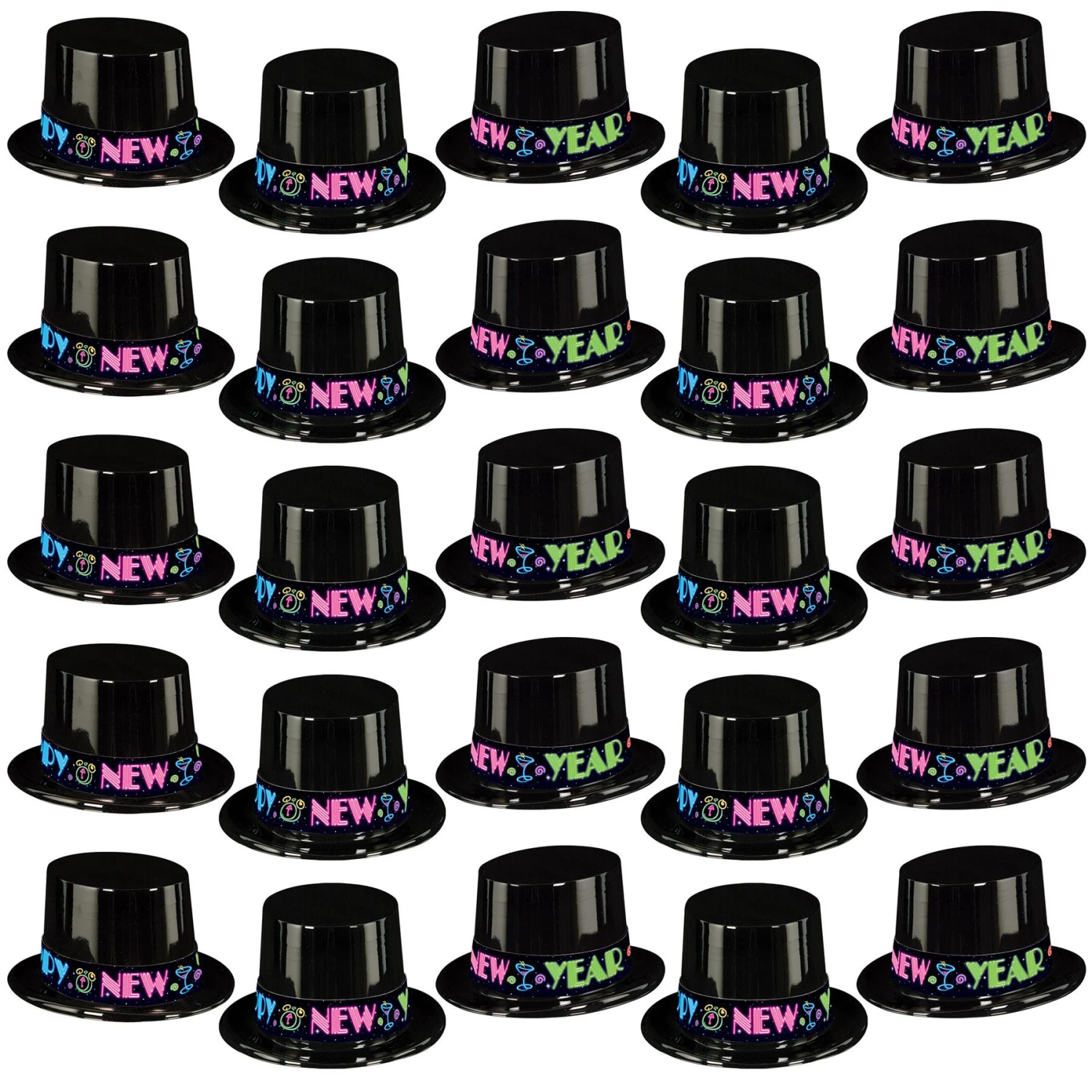 Neon New Years Party Topper Hat (25 Per Case) 5 Neon New Years Party Topper Hat (25 Per Case) - Image 5