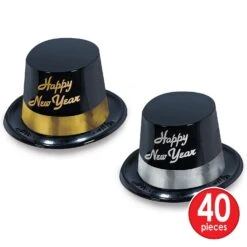 Silver Gold Super Deluxe New Year's Eve Party Kit For 100 People -Bulk Party Supplies Shop 88938 100 i4 1