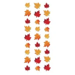 Thanksgiving Deluxe Fabric Autumn Leaves Stringers (3 Per Package)